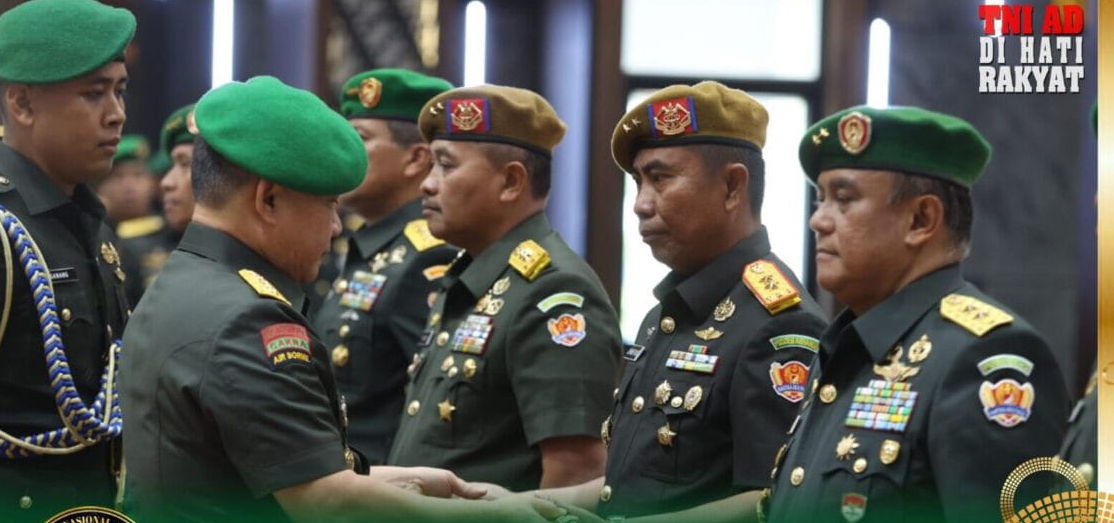 Kasad Jenderal TNI Dudung Abdurachman Pimpin Sertijab Koorsahli Kasad dan Kapuskesad serta Danpussenarhanud