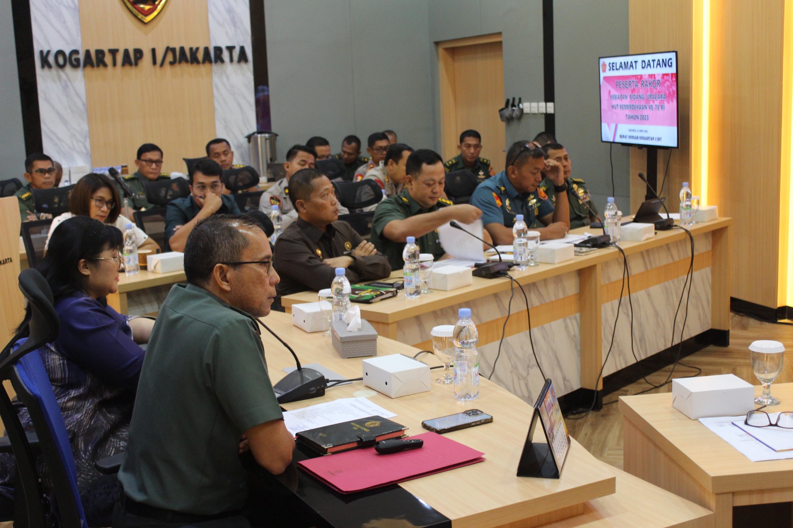 Kogartap I/Jakarta Laksanakan Rapat Koordinasi Kesiapan Bidang Upacara dan Paskibraka Dalam Rangka HUT Ke - 78 Kemerdekaan RI Tahun 2023