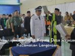 Walikota Banjar Lantik Pj Kepala Desa Rejasari Langensari