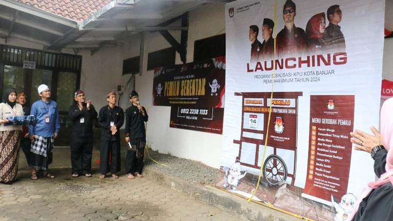 Momentum HUT Ke-78 RI, KPU Kota Banjar Launching GEROBAK PEMILU