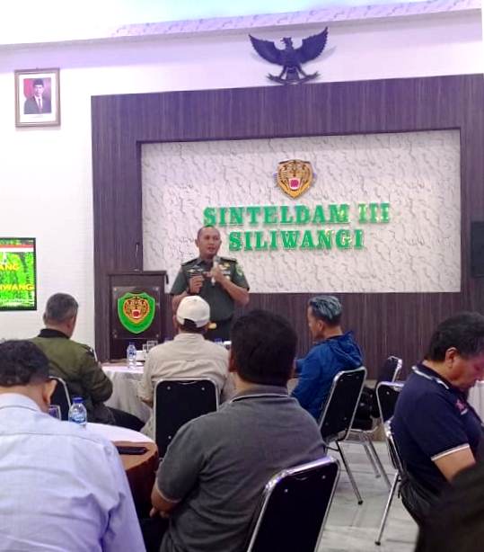 Sinteldam III/Siliwangi Gelar Coffee Morning Bersama Insan Media, Bangun Sinergitas Jelang Pemilu