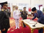 Presiden Joko Widodo Lantik Kasad Jenderal TNI Agus Subiyanto