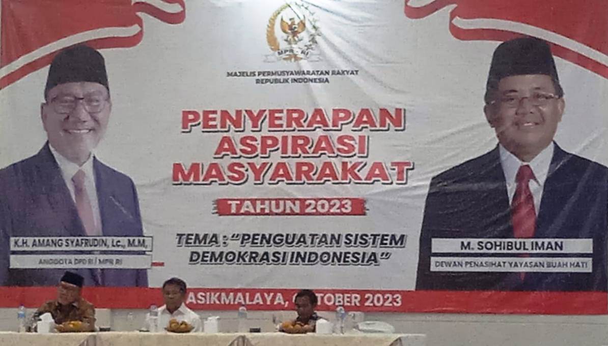 Anggota MPR RI Amang Syafrudin Serap Aspirasi dan Sosialisasi Penguatan Sistem Demokrasi Indonesia