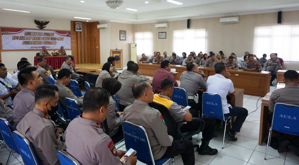 Gelar Latpraops Mantab Brata 2023, Polrestabes Semarang Bekali Personel Data Kerawanan Pemilu 2019