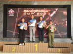 Marsda TNI Jorry Koloay Juara I Menembak Kelas Duel Falling Plate Non Optik Dankopasgat Cup 2023