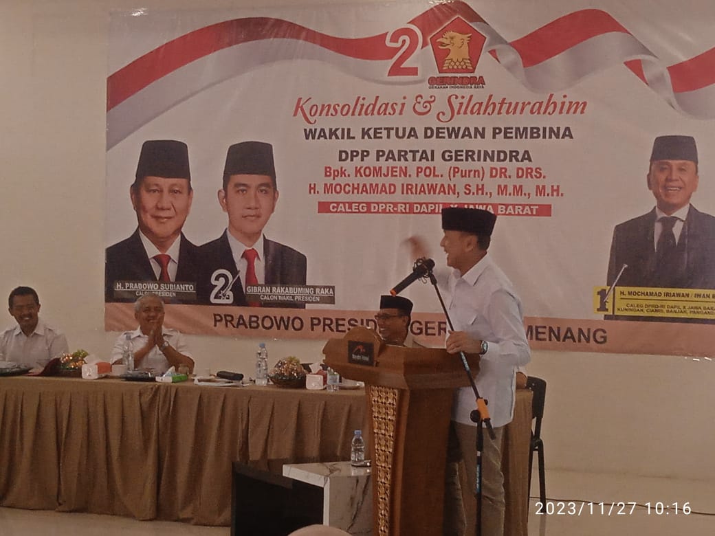Menangkan Prabowo Gibran, Iwan Bule Silaturahmi dan Konsolidasi dengan Relawan di Kota Banjar