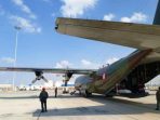 Flight Hercules TNI AU Transit di Abu Dhabi Untuk Misi Kemanusiaan ke Gaza Palestina