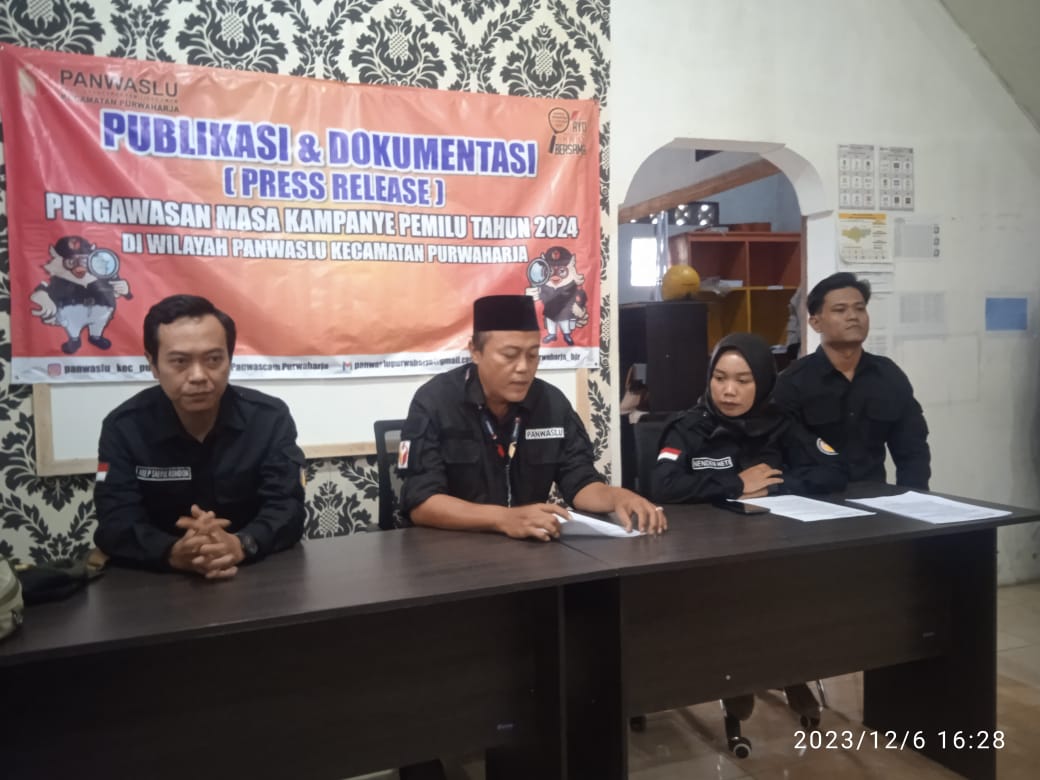 Belum Temukan Dugaan Pelanggaran Pemilu, Yayat Hidayat : Masyarakat Kecamatan Purwaharja Makin Dewasa Dalam Berpolitik