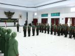 Dandim 0613/Ciamis Pimpin Tradisi Korp Raport Masuk dan Pindah Satuan