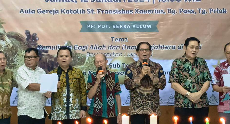 Kerukunan Esa Ne Paslaten Tonsea Minahasa di Jakarta Gelar Perayaan Natal dan Tahun Baru 2024