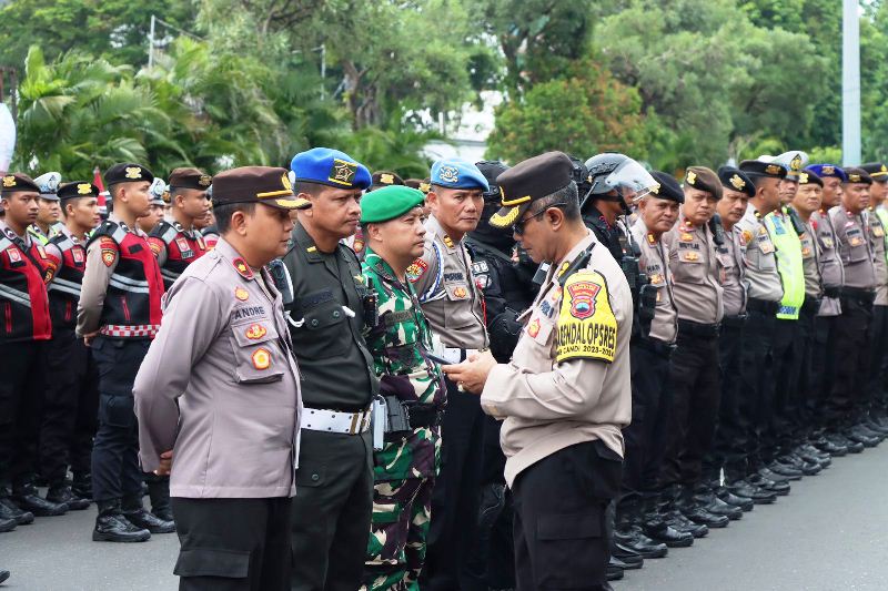 1500 Personel Ikuti Apel Gelar Pasukan Pengamanan Kirab Kebangsaan