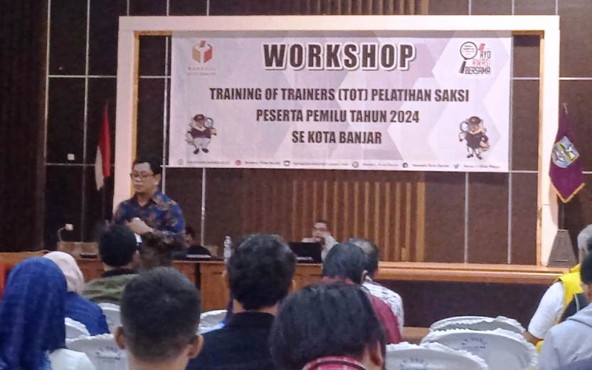 Bawaslu Kota Banjar Gelar Workshop Pelatihan Saksi Peserta Pemilu 2024