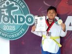 Peraih medali emas Kejurnas Taekwondo Solo Series 2025, Azzam Widya Indrapratama. Foto: dokumentasi 