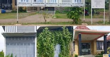 Kolase dugaan proyek infrastruktur mangkrak di desa Wonokerto Wetan. Foto: istimewa